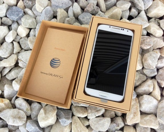The AT&T is the first Galaxy S4 to land on U.S. soil.
