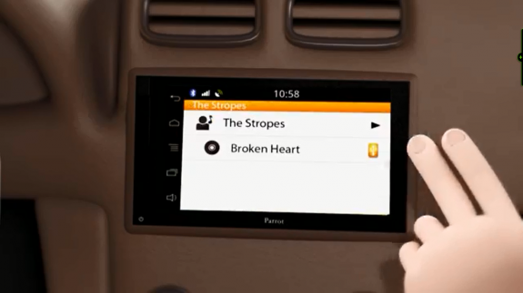 Parrot's ASTEROID Smart Car entertainment system.
