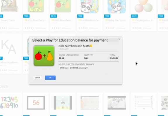 Google Play for Education will make it easier for educators to push apps to students.