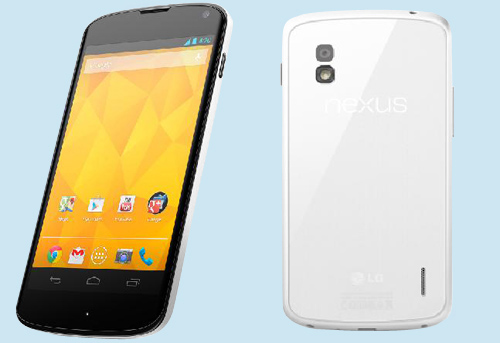 The white Nexus 4 from LG.