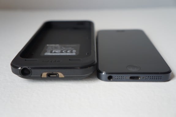 The iPhone 5 features a different docking standard. 
