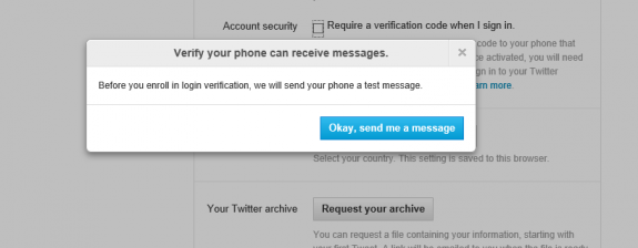 STwitter Two-Step Authentication Six