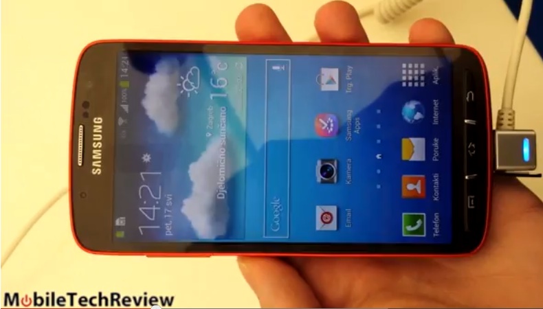 The Samsung Galaxy S4 Active makes an appearance on video ahead of an official announcement.