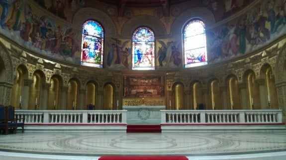 Stanford Memorial Church; the Lumia 928 does a good job given the dark lighting in the church.