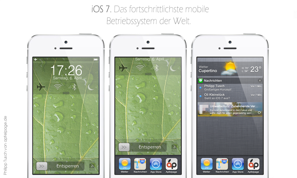 A new iOS 7 lock screen concept helps users get more doen without unlocking the iPhone.