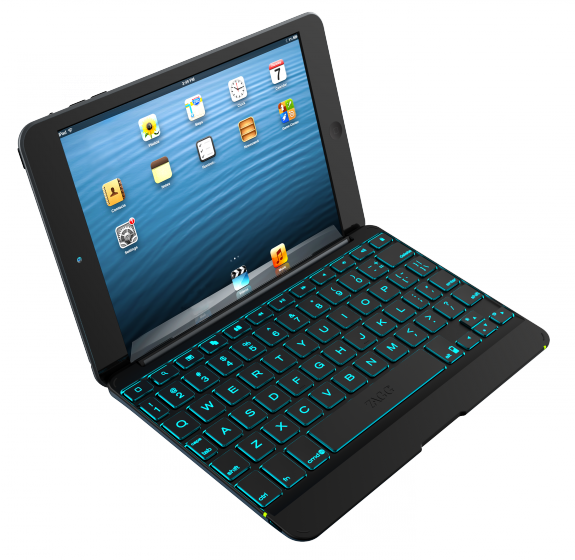 A backlit iPad mini keyboard case from ZAGG.