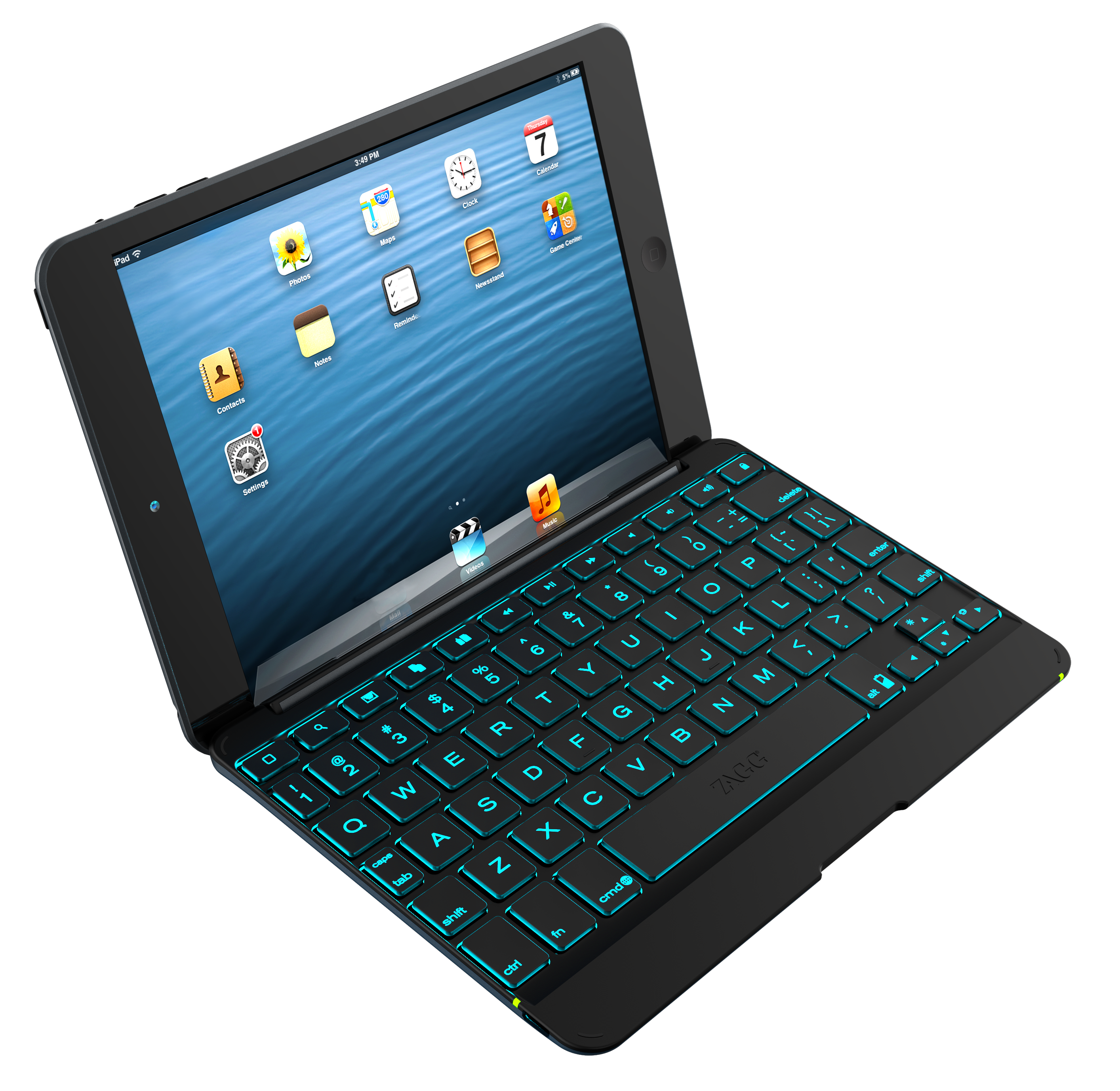 A backlit iPad mini keyboard case from ZAGG.