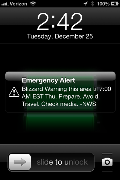 iOS Weather Alert