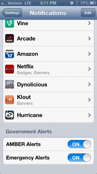 iOS Weather Alert