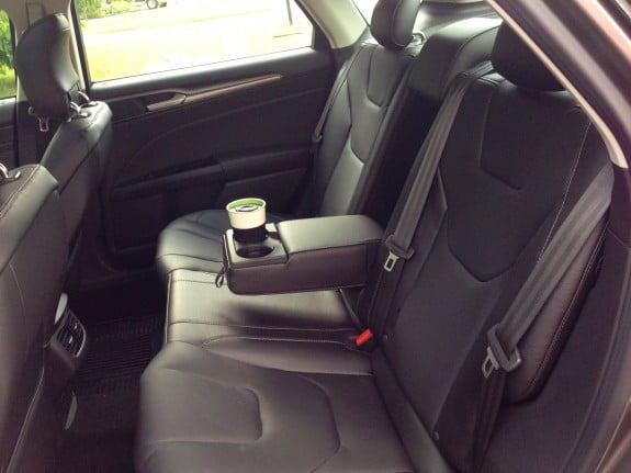 2013 Ford Fusion backseat.