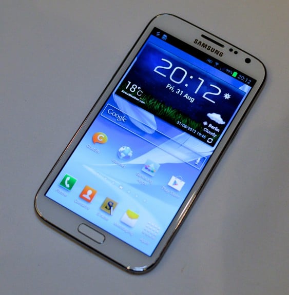 The Galaxy Note 2 display is good, but the Galaxy Note 3 display will likely be better. 