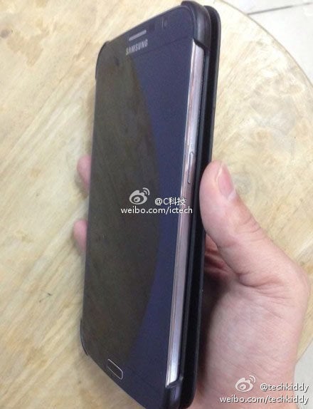 This could be a photo of a Galaxy Note 3 or a Note 3 prototype.