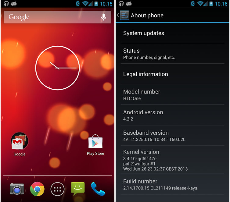 AT&T HTC One owners and those with a GSM HTC One can install the HTC One Google Play Edition of Android, including an update to Android 4.2.2.
