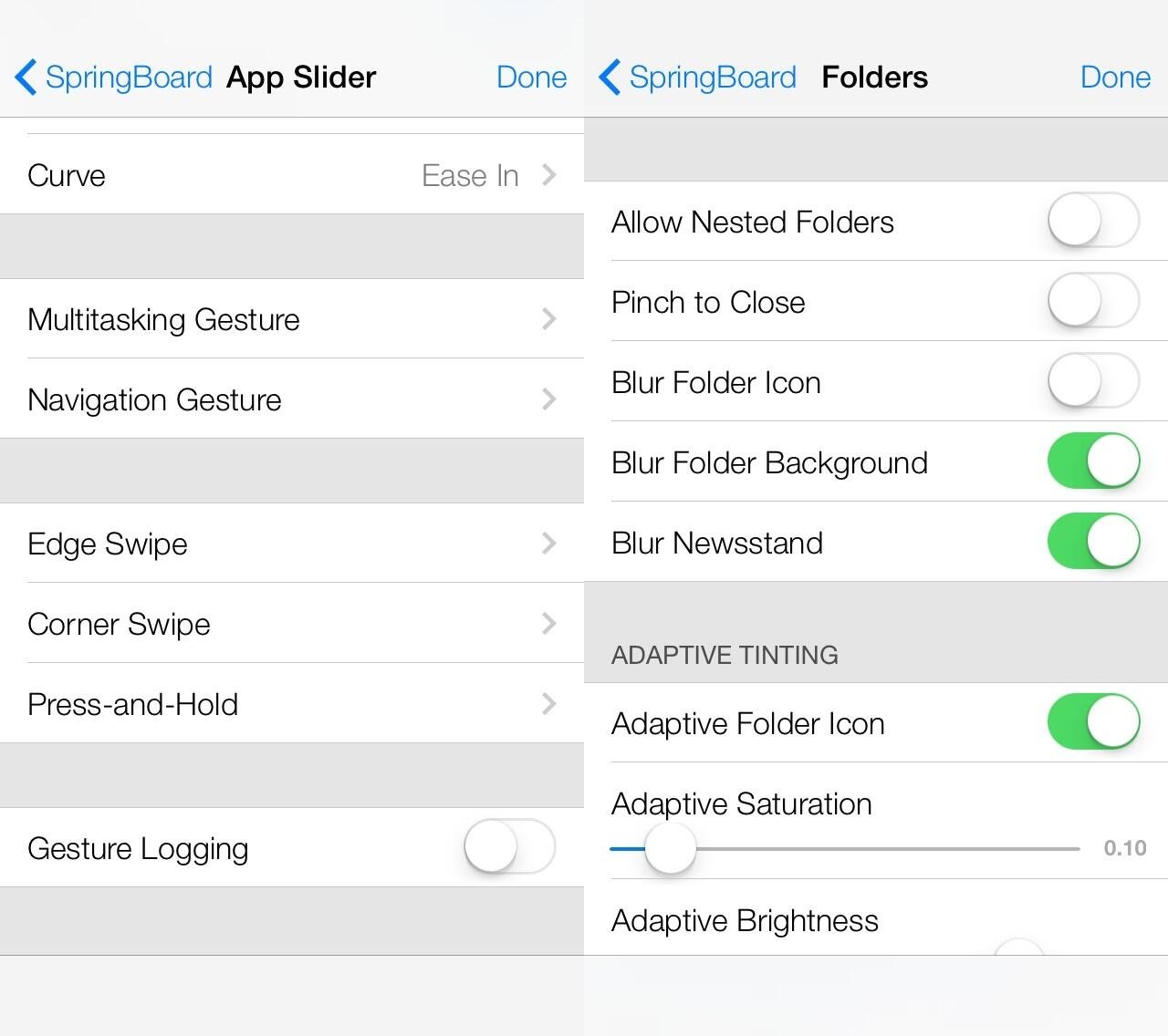 Hidden iOS 7 features include multitasking gestures and nested folders.