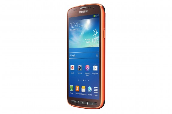 The Samsung Galaxy S4 Active is water resistant to 1 meter for 30 minutes.