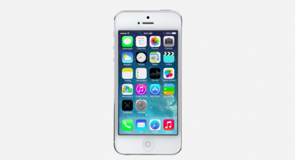 iOS 7 will arrive for devices in the fall but for developers, today. 