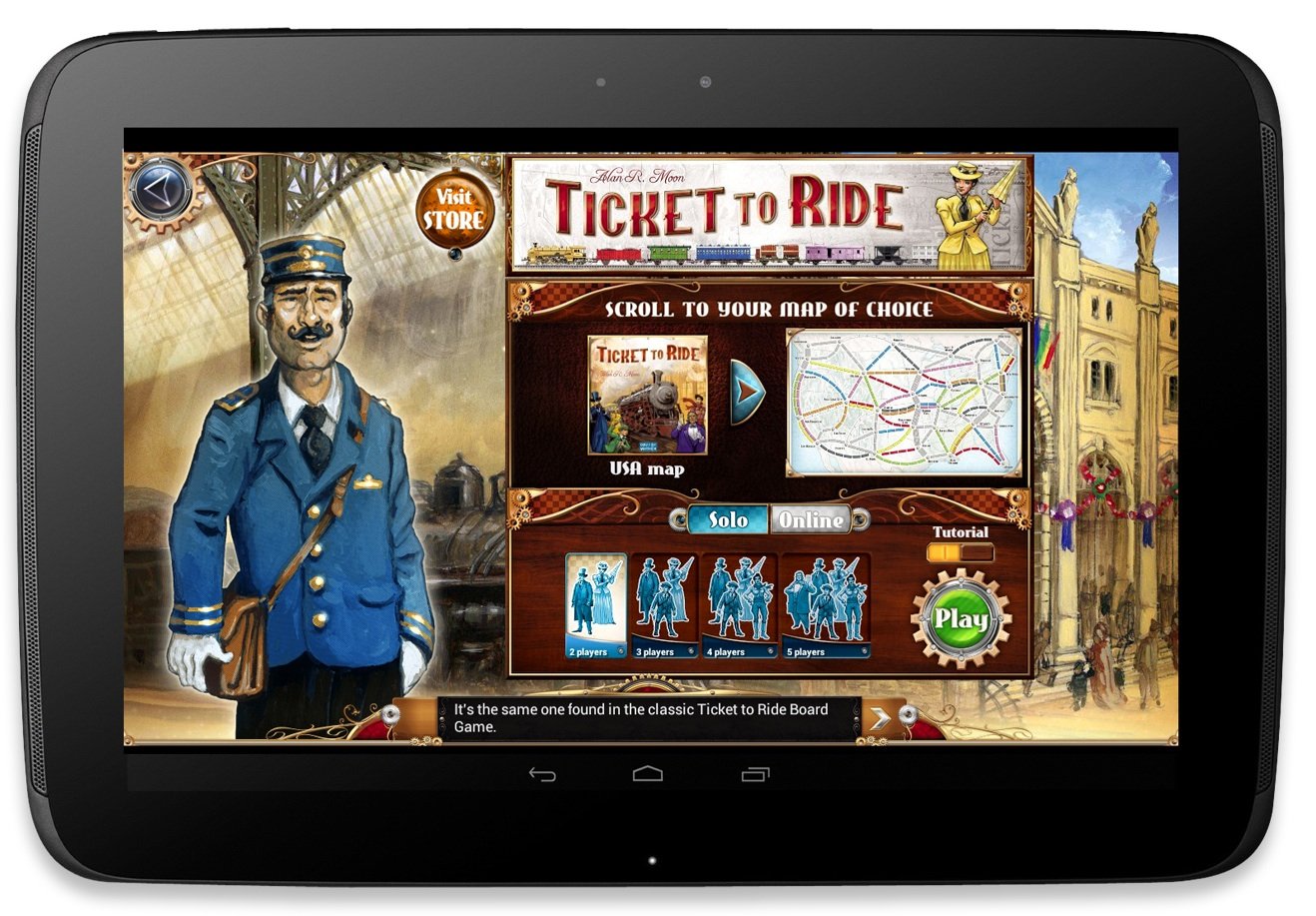 Ticket to Ride for Android arrives on the Google Play Store.