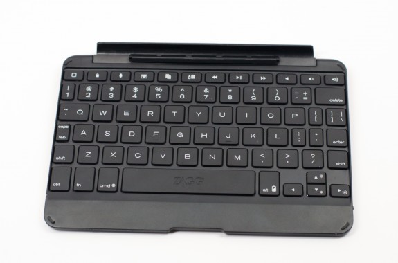 The ZAGGKeys Cover iPad mini keyboard is backlit and useful despite the small size.