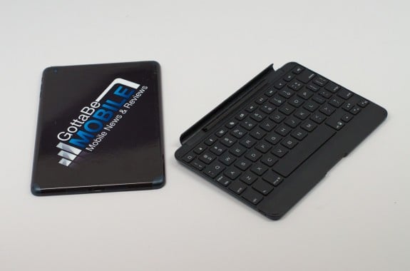 The ZAGGKeys Cover iPad mini keyboard is slim and offers backlit keys.