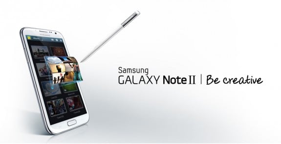 As pictured: Galaxy Note 2