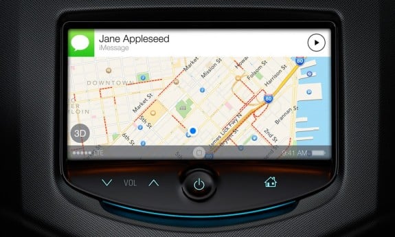 In iOS 7 the iPhone will connect to the dash systems on many 2014 model cars. 