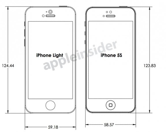 iPhone 5S blueprint shows the design and dimensions one case maker expects from Apple.