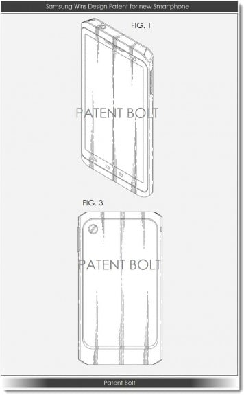 Samsung design patent, via Patent Bolt