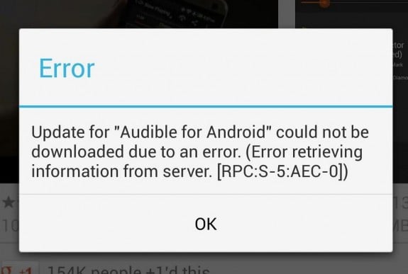 How to Fix Google Play error RPC:S-5:AEC-0. If Google Play apps won't update or install this is a quick fix.