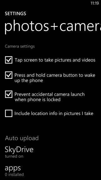 How to turn Off Picture Geotagging on Windows Phone 8  5