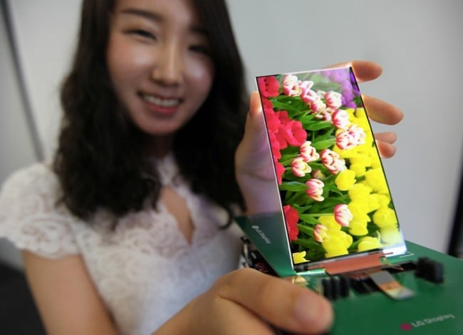 This thin LG display could make it's way to the LG Optimus G2 and the Nexus 5.