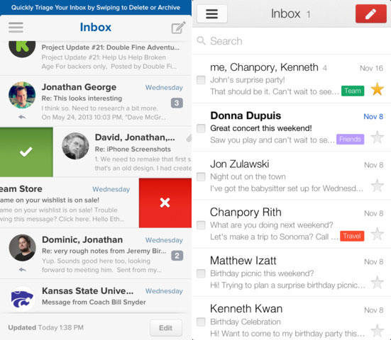 Replace Mail on the iPhone with Evomail or Gmail.