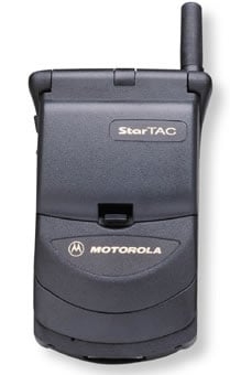 Though a feature phone, and one without color, the StarTac was impossibly slim for its time and is seen is the  precursor to the MOTO RAZR.