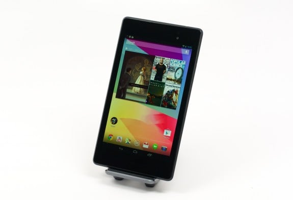 The new Nexus 7 features a high-resolution display.