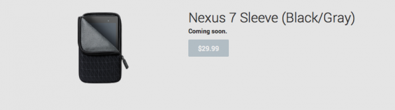 The new Nexus 7 saw its first accessory emerge today.