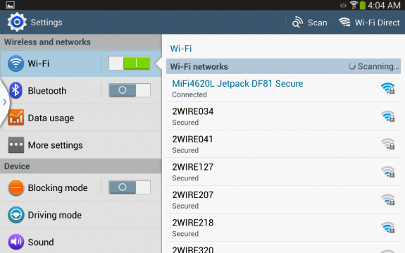 You do get tablet view in many apps, allowing you to see multiple panes at the same time.