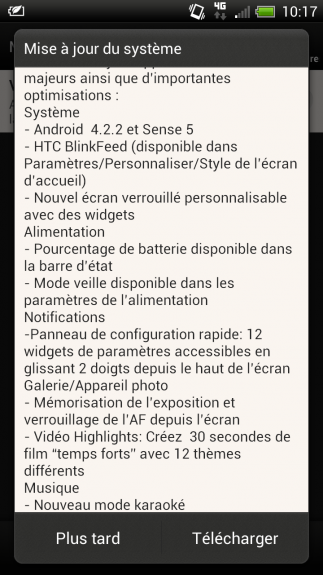 SFR is apparently planning on rolling out Android 4.2 and Sense 5 to the HTC One XL in August. 