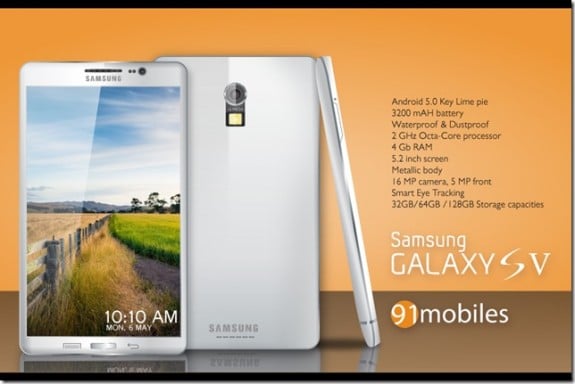 This Samsung Galaxy S5 concept boasts features that could arrive with the real thing. 