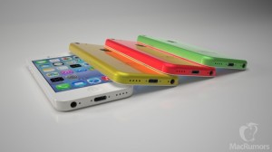 Rendering of the low-cost iPhone in an assortment of colors via MacRumors
