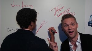 Young Hollywood take the pledge to not text and drive at the premiere of Herzog's From One Second to the Next