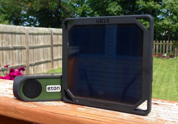 The BoostSolar and Rugged rukus offer portable solar power.