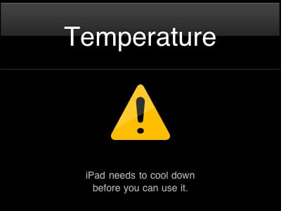Overheated iPad