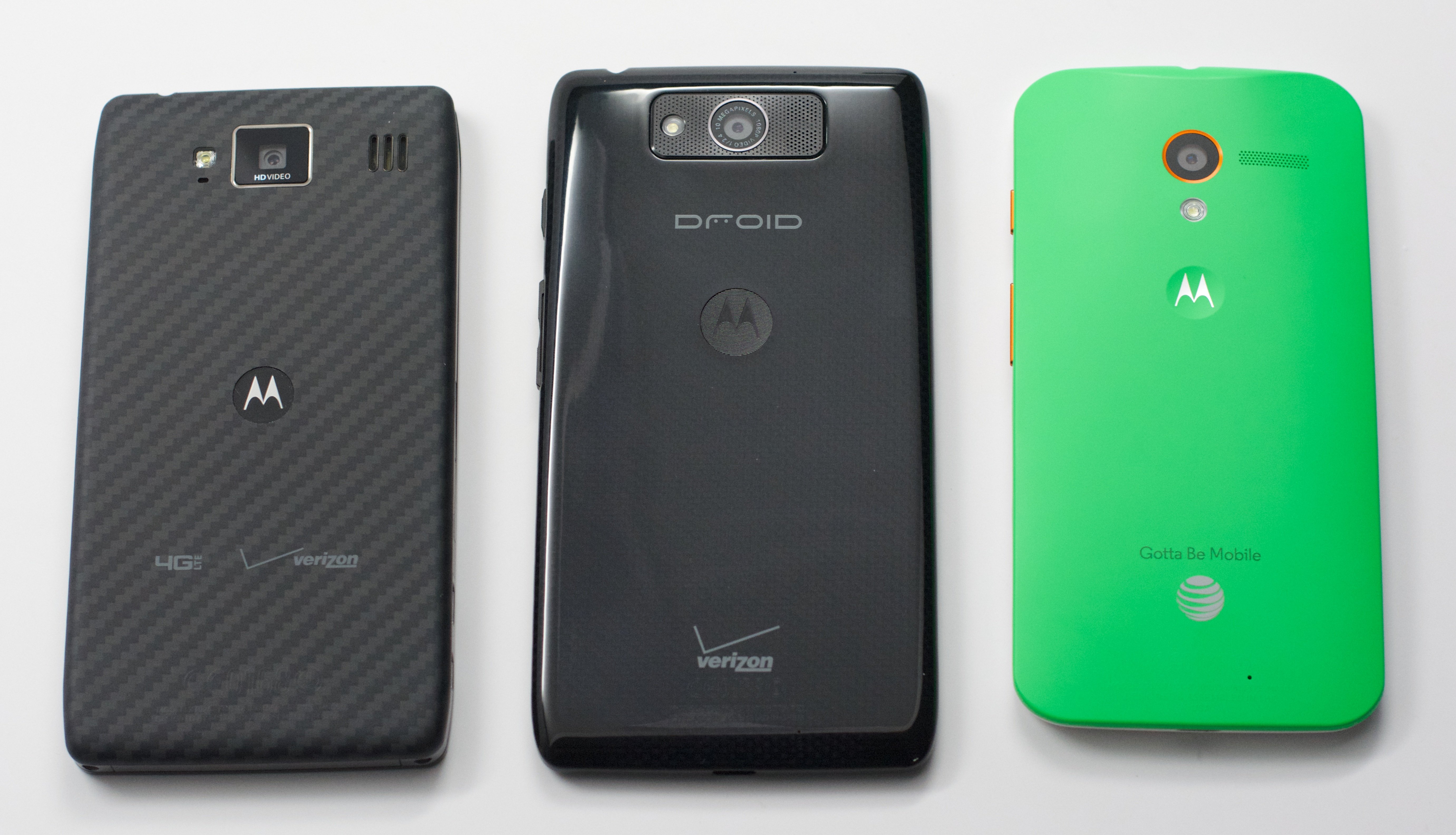 Droid RAZR HD vs. Droid Ultra vs. Moto X.