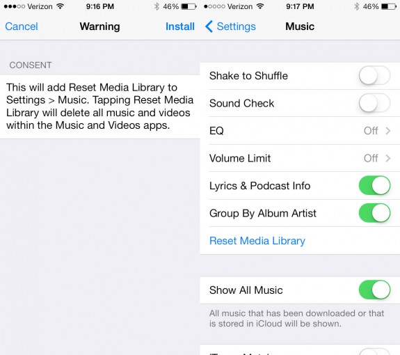 The iOS 7 beta 6 download requires users to also download a configuration profile to complete the fix.