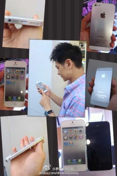 Lin with the "iPhone 5" ahead of launch.