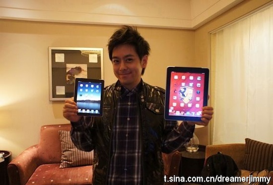 Jimmy Lin with his pre-launch iPad mini.