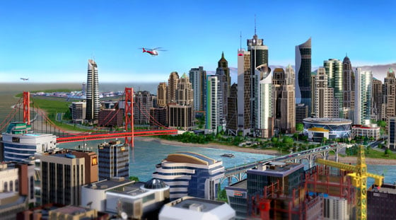 SimCity allows users to build large networks of small interdependent cities.