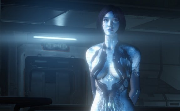 Cortana is the name for an artificial intelligence construct in Microsoft's Halo franchise. 