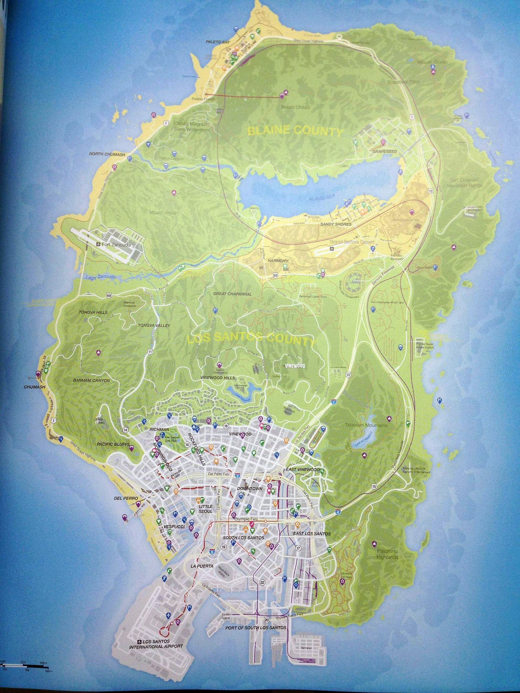 This is likely the GTA 5 map. Click for a larger version.