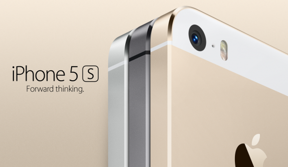 Apple is selling an iPhone 5S in gold for the first time. 