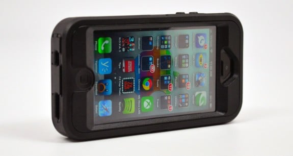 This Otterbox iPhone 5 case will not work fully as an iPhone 5S case.